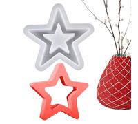 Forme de résine en forme d'étoile de silicone, outil de fabrication | Formations de silicone réutilisables en forme de forme pour les fêtes, ornements, bijoux, décorations de scrivan
