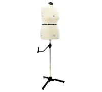 Forme de robe ajustable - vidaXL - Crème - Velours - Hauteur réglable 95-160 cm - Rotation 360° - Base stable