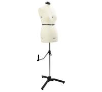 Forme de robe ajustable - vidaXL - Crème - Velours - Hauteur réglable 95-160 cm - Rotation 360° - Base stable