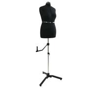 vidaXL Forme de Robe Ajustable Féminine Noir m Velours