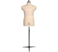 Forme de robe de mannequin pour homme - Demi-corps réglable en mousse - Avec trépied - Pour la couture - Mannequin grande taille pour adultes