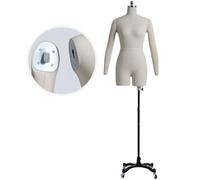 Forme de robe réglable avec bras et épingles à insérer pour couture et couture - Mannequin en mousse souple pour projets de bricolage