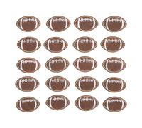 Forme de rugby Broidered Patch Premium Fabric 20pcs pour les sacs de chapeaux de bricolage