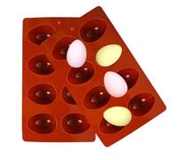 Forme de silicone à demi-balle | Forme d'oeuf à 8 voies form de chocolat | Poule de cuisson réutilisable pour dessert à gâteau Jelle | Frme de silicone résistant à la chaleur pour les chocolats M