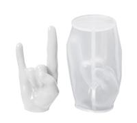 Forme de silicone gestine - Matériau de forme flexible, forme d'art, forme créative | Forme réaliste de la main en 3D avec une structure semi-transparente, forme de bricolage pour la décoration vacanc