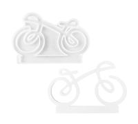 Forme De Vélo Pour Décoration De Bougeoir, Formulaire De Statue De Vélo | Bike Chocolate Candy Gumpast Sugarcraft Cake Decoration Tools - Candy Sugar Cupcake Topper Baking Pan Pour Décoration De Burea