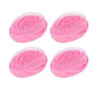 Forme des œufs Détanglant la Brosse à Cheveux pour les Types de Cheveux 4pcs pour les Cheveux Fragiles ou Endommagés, Peigne Portable Multifonctionnel Brosse de Cheveux à Dents