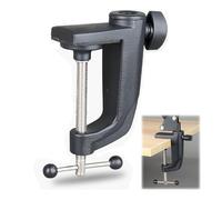 Forme en C Base pour Microphone, pour Support D'écran et Lampe de Table, Support de Table Universelle avec Vis Réglable pour Support Bras de Microphone, L'espace Maximal Est de 5,5 CM, 1pcs