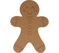 Forme en MDF Silhouette Gingerbread 25x18x0,6 cm