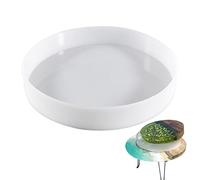 Forme en silicone époxy forme en résine ronde de 36 cm pour planche à découper, table de rivière, plateau, table basse, décoration d'intérieur