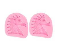 Forme en silicone fondant 2PCS |De qualité alimentaire, sans danger et non parfumé pour la décoration de gâteaux/chocolat/confiserie |Forme de bricolage antiadhésive flexible pour (Style 2)