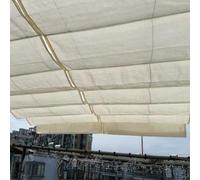 Forme en U Auvent de Voile d'Ombrage,Rétractable Kit de Couverture d'Ombre,Auvent à Vagues Anti-UV à 80%,Toile d'Ombrage Perméable,Canopée pour Terrasse ou Extérieur (1.6x10m)