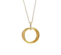 Forme géométrique Femmes pour le collier Circulaire Circulaire Pendant la chaîne de la clavicule Chaîne pour femmes fabriquée en Chine