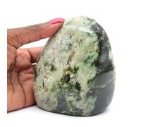 Forme Libre de Chrysoprase de 720 grammes et 100 millimètres, Minéral Chrysoprase de Madagascar, Pierre véritable, Edition Exclusive, Pierre d'art, Minéral de Bien-être