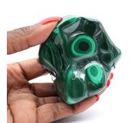 Forme Libre Malachite de 310 grammes et 65 millimètres, Minéral Malachite du Congo-Kinshasa, Issue de la Nature, Modèle Exclusif, Minéral décoratif, Minéral de Purification