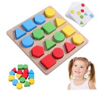 Forme Matching Game Puzzles Puzzles Couleur de Forme Jeu Match pour Les Enfants Logic éducatif Montessori Toys for Seniors/Kids 3-6 Ans Garçons Garçons