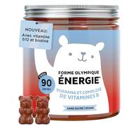Forme Olympique Énergie - Énergie Naturelle avec Guarana 30mg, Vitamines B6, B12 & Biotine - 90 Gummies (3 Mois), Sans Sucres, Végan, Bears with Benefits