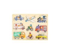 forme puzzle Véhicules bois junior 9 pièces