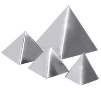 Forme pyramidale, moule, acier inoxydable, 0,02 - 0,4 litre Contenu au choix : 5 x 5 cm Variante : 5 x 5 cm