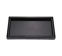 Forme rectangulaire Rectangle Thé en Bois Massif Café Snack Repas de Nourriture Plateau de Plaque de Nourriture imbriqués Butler Plateau de Service pour la Cuisine Dîner(22 * 12 * 2cm)
