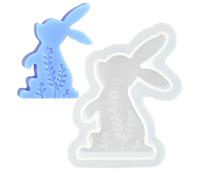 Forme silicone 3D | Formulaire Osterkerzen | Formulaire pour Seife & Gips | Moule Silicone Lapn Pâques | Moulee de lapin pour bougies | Molde De Silicona Conejo Pascua | Moule de moulage de lapin