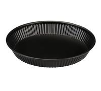 FORMEGOLOSE, Moule à Tarte 24cm, Acier Avec Double Couche Antiadhésive, Couleur Noire, Noir, Model A