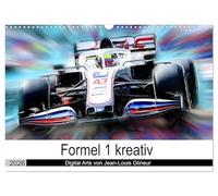 Formel 1 kreativ - Digital Art von Jean-Louis Glineur (Wandkalender 2026 DIN A3 quer), CALVENDO Monatskalender: Motorsport kreativ betrachtet