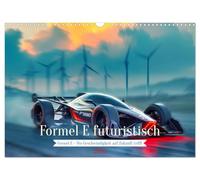 Formel E futuristisch (Wandkalender 2026 DIN A3 quer), CALVENDO Monatskalender: Rennsport aus einer anderen Galaxie - willkommen in der Formel E.