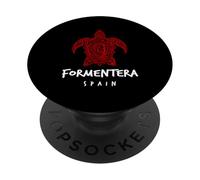 Formentera Espagne Tribal Tortue de mer Île PopSockets PopGrip Adhésif
