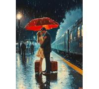 Former Peinture Diamant Couple Diamond Painting Adulte 90x120cm Diamant Painting Art pour Enfant Débutant, DIY Diamond-painting Point de Croix Kit pour Decoration Maison Murale, Cadeau Femme, Model669