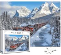 Former Puzzle 1500 Pièces Adultes, 5D DIY Puzzle Hiver Couleur Puzzles, Jigsaw Jeu éducatif effrayant, Ddifficile pour Adultes avec Emballage Cadeau for Decoration Chambre Murale Cadeau Homme,Model342