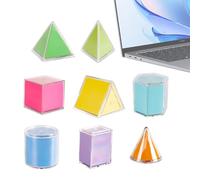 Formes 3D - 8 pièces de jouets colorés pour l'apprentissage mathématique | Formes 3D manipulables pour la géométrie,Pour élèves, éducateurs, petite enfance,