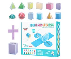 Formes 3D - L'enseignant de géométrie aide les mathématiques | Formes 3D pour l'enseignement et les manipulations mathématiques | Pour les élèves à partir de 3 ans, les filles, les , les