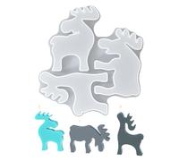 Formes 3D pour l'artisanat de renne | Moule à cerf - pour chocolat, bonbons, cuisson, travaux festifs, décorations pour la maison d'hiver anniversaire