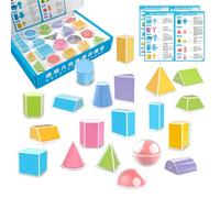 Formes 3D pour l'enseignement, outils pédagogiques STEM pour démonstrations | Formes 3D manipulatives pour enfants, enseignants, parents, école, maison, démonstration, activité, éducation et