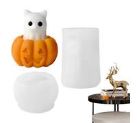 Formes À Bougies En Silicone Halloween | Forme à Bougies | Moule en résine époxy | Pour Débutants Artistes Passionnés De Loisirs Créatifs Professeurs D'Art Amateurs Maison Fêtes Ateliers