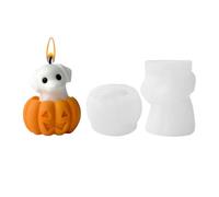 Formes À Bougies En Silicone Halloween | Forme à Bougies | Moules Ciment Festifs | Pour Débutants Artistes Passionnés De Loisirs Créatifs Professeurs D'Art Amateurs Maison Fêtes Ateliers