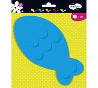 FORMES A DECORER, Sachet de 20 formes 130g/m² au format 17x16,5cm - Poissons - Assortiment