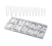 Formes à Ongles | 240 Pièces de Pointes Press-On Transparentes - Capsules En Gel,Pour Femmes Doigts Et Orteils Beauté Et Soins Personnels Constructeur Acrylique Usage Maison