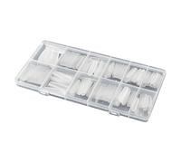 Formes à Ongles 240 Pièces Transparentes Conseils Autocollants Moule