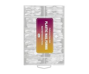 Formes à Ongles de Construction,120 Pièces Moules Double de Construction d'Ongles | 12 Tailles, Transparent Réutilisable Manucure Artificielle pour Beauté Salon à Domicile,Pour Gel Poly Extension Salo