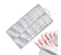 Formes À Ongles En Acrylique | 120 Pièces Forme Transparente Pointes Artificielles Avec Échelle,Formes À Ongles Ovales À Double Extrémité | Pour Doigts Et Orteils Beauté Soins Personnels À La