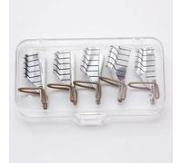 Formes à ongles en gel UV - Embouts acryliques réutilisables - Guide d'extension - Argent