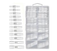 Formes à Ongles pour Gel | 120 Pièces Moules De Pointes Artificielles Transparentes Avec Échelle,Moules à Ongles Extrémités d'Extension Réutilisables - pour Constructeur d'Acrylique Doigt Artificiel S