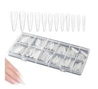 Formes à ongles pour gel | 240 pièces de moules transparents à presser | Forme complète du système d'ongles pour femme en acrylique, faux art, beauté des doigts, soins personnels, salon professionnel