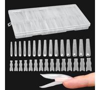 Formes À Ongles Transparent 180 Pièces Outils De Manucure Sandwich