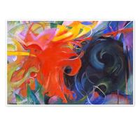 Formes combattantes Poster de Franz Marc 21 x 14 cm Tableaux Décoration murale