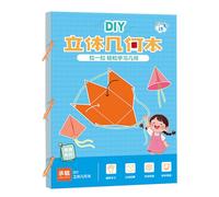 Formes d'apprentissage géométriques - Livre d'apprentissage de la géométrie 3D - Fournitures pédagogiques pour étudiants, garçons, tout-petits filles