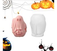 Formes De Chandelles 3D Halloween-Halloween-Canter | Formulaire De Chandelier Fantôme, Forme De Silicone Halloween Harzguss Pour Les Bougies D'aromathérapie, Cire, Plâtre, Décoration Sonore, Productio