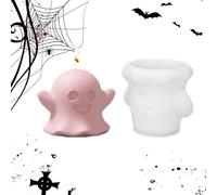 Formes De Chandelles 3D Halloween-Halloween-Canter | Formulaire De Chandelier Fantôme, Forme De Silicone Halloween Harzguss Pour Les Bougies D'aromathérapie, Cire, Plâtre, Décoration Sonore, Productio